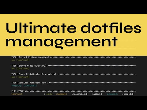 The ultimate dotfiles setup
