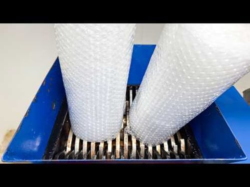 Shredding BUBBLE WRAP!