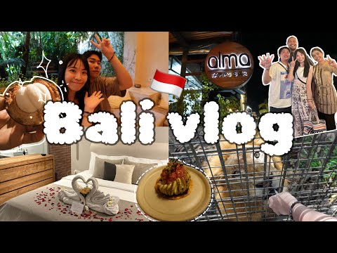 Bali Vlog EP1🇮🇩|峇里島入境流程太神秘? Canggu兩間好吃餐廳🍽️/推推的按摩spa/住到喜歡的villa!野生動物園怎麼玩✨