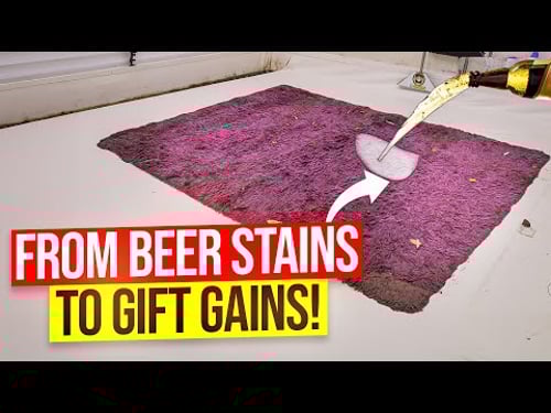 Cleaning the Beer-Soaked Rug: A Gift for the Granddaughter! | Satisfying ASMR Cleaning