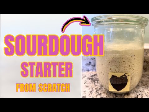 How to make a sourdough starter from scratch!