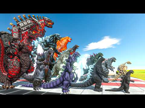 Top 16 Strongest versions of GODZILLA vs Their Dark Nemeses!