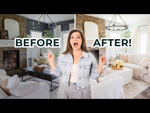 You Won't Believe This IKEA + Thrifted Nancy Meyers Living Room Makeover!