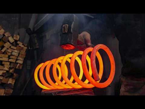 ⚒️ Handmade Bushcraft Knife – Forged from Car Suspension Steel.