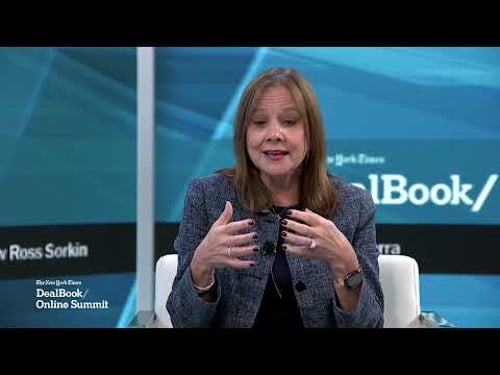 Mary Barra On Taking on Tesla as the Leading Seller of Electric Vehicles | DealBook Online Summit