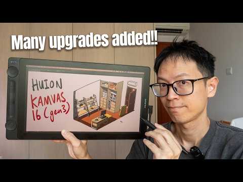 Huion Kamvas 16 (Gen 3) Pen Display FULL REVIEW: Many upgrades