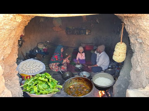 Forgotten Authentic Iranian Food: Spinach Stew & Make Curd | Village Lifestyle