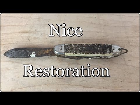 Folding Knife Restoration | Pocket Knife Restoration | COMPLETE RESTORATION