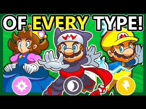 A MARIO Power Up of Every POKEMON Type!