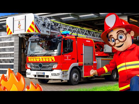 The Kids explore a Real Fire Station 🚒🧒