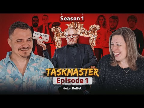 Americans React to TASKMASTER for the FIRST Time! 😂 S1E1 ‘Melon Buffet’