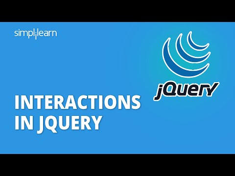 Interactions In jQuery | jQuery Interaction Tutorial | jQuery Tutorial For Beginners | Simplilearn