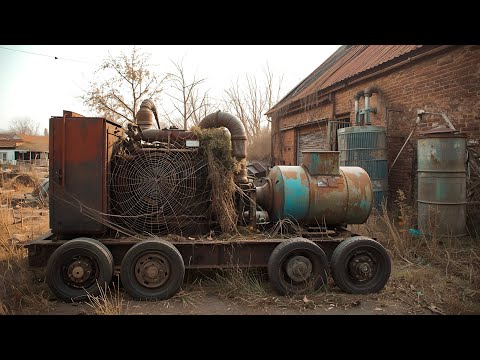 Unbelievable Restoration! Generator Saved Just Before Being Crushed at the Scrap Yard ⚙️