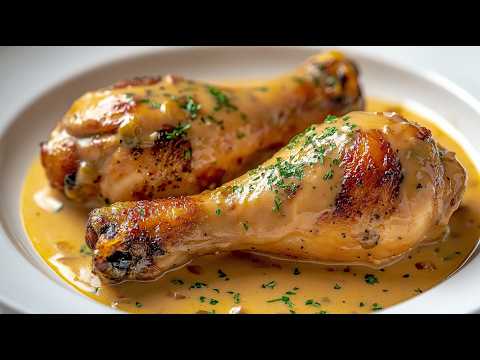 A famous recipe that drives the whole world crazy! Juicy chicken legs in a creamy sauce!