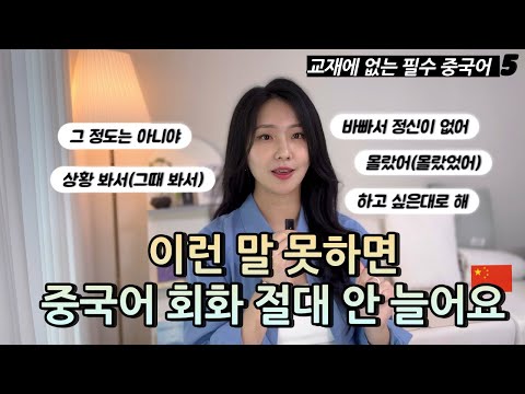 중국어 초급에서 벗어나게 해 줄 문장 5개 외우세요 | 류리의 중국어 회화 🗣️🇨🇳