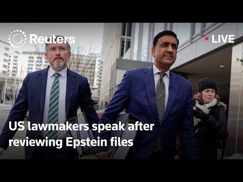 LIVE: US lawmakers Khanna and Massie speak after reviewing Epstein files