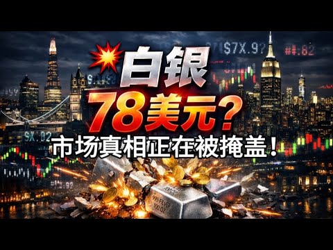 💥白银78美元?市场真相正在被掩盖! #黄金 #白银 #避险资产 #大宗商品 #贵金属 #资产重配