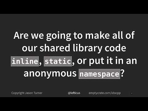 The Power and Pain of Hidden Symbols in C++ Programming - Jason Turner - C++ on Sea 2025