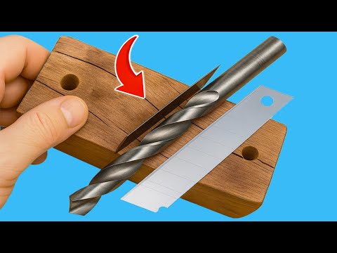 Drill Bit Sharpening Method of 65-Year-Old Japanese Mechanic - Fast and Effective!