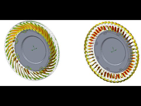 Brake rotors, Part 2: Curved vs straight vanes, CFD
