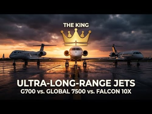 Private Jet Showdown: G700 vs Global 7500 vs Falcon 10X