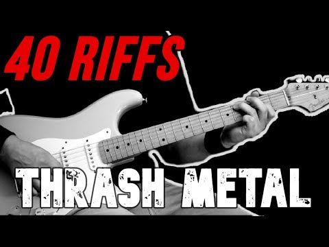 40 Best Thrash Metal Guitar Riffs (4K)