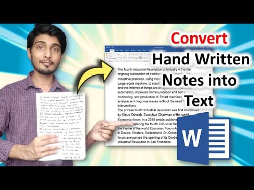 How to Convert Hand Written Notes into Word Text File | Hindi 2020