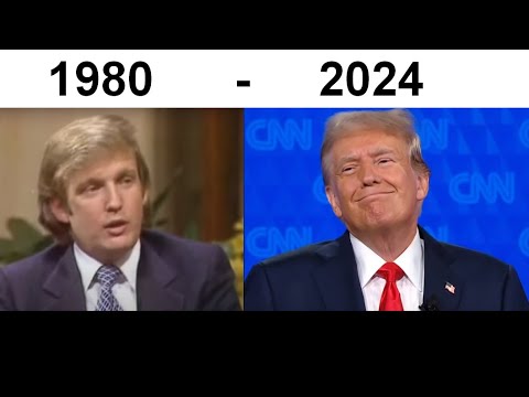 Donald Trump - Clip from every year from 1980 to 2024