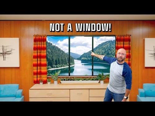 I built a WINDOW using TVs