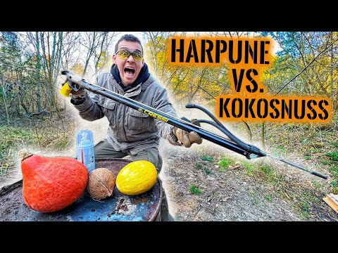 HARPUNE vs. KOKOSNUSS - Wie BRUTAL ist eine HARPUNE von AMAZON | Survival Mattin