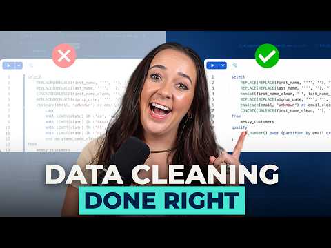 Watch me CLEANING DATA with SQL & AI in minutes