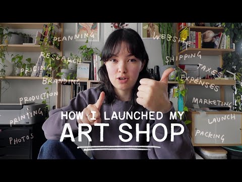 literally every single thing I did to launch my art shop ᯓ★ step-by-step guide