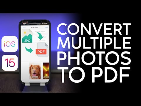 How to Convert Multiple Photos to PDF on iPhone iPad iOS 15 #phototopdf