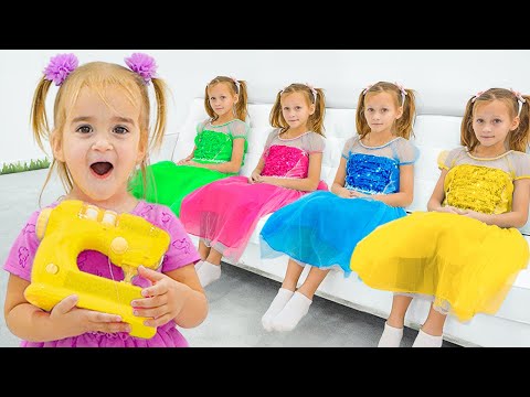 Alice and magic story with new toy