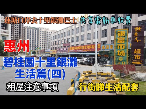惠州碧桂園 | 十里銀灘 |租屋注意事項 |生活配套 | 共享電動車收費 | 蓮塘口岸去十里銀灘巴士站