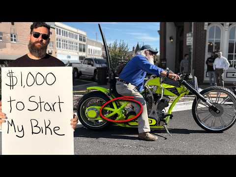 $1,000 To Anyone Who can start My $140,000 Motorcycle