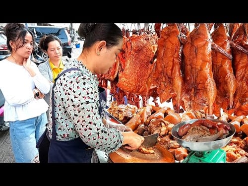 Sold out fast! Meat 100kg sold in 3hours - Cambodian street food