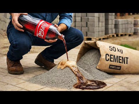 Not everyone knows this secret! Mix COCA COLA with CEMENT and you'll be amazed at the results!