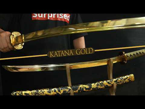 Forget steel KATANAs, this is the KATANA you want to add to your display cabinet - Gold Cast KATANA
