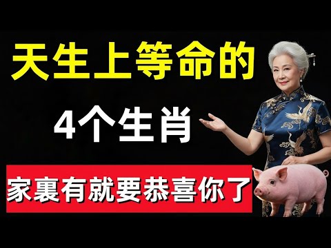天生上等命的4个生肖,前有貴人,後有靠山,注定成為有錢人,家裏有的就要恭喜你了!#修行思維 #修行 #福報 #禪 #道德經 #覺醒 #開悟 #禅修