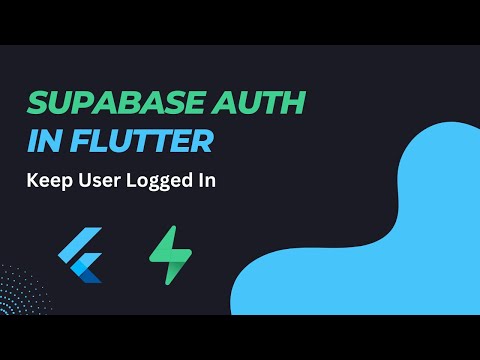 How to Keep User Logged In Flutter with Supabase | Store User Session in Flutter | Supabase Flutter