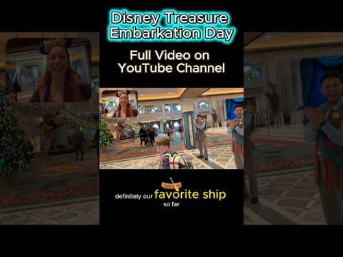 Disney Treasure Embarkation Day #disneytreasure #disneycruise #concierge #embarkationday #disney