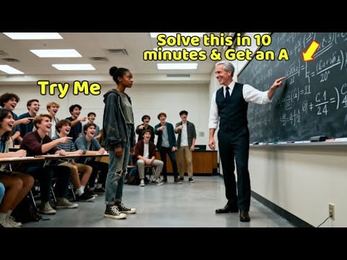 Professor Mocked "Solve This and Get an A" — Went Silent When She Solved It in 10 Minutes flat now!
