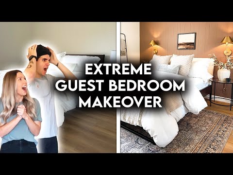 DIY EXTREME GUEST BEDROOM MAKEOVER | ON A BUDGET