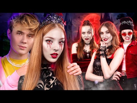 Девушка Вампир в Школе Людей! Семья Вампиров в Реальной Жизни