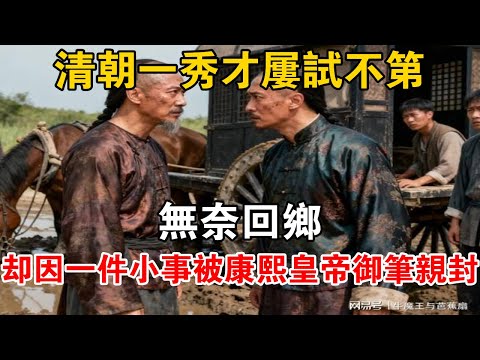 清朝一秀才屢試不第,無奈回鄉,卻因一件小事被康熙皇帝御筆親封【史海探秘】