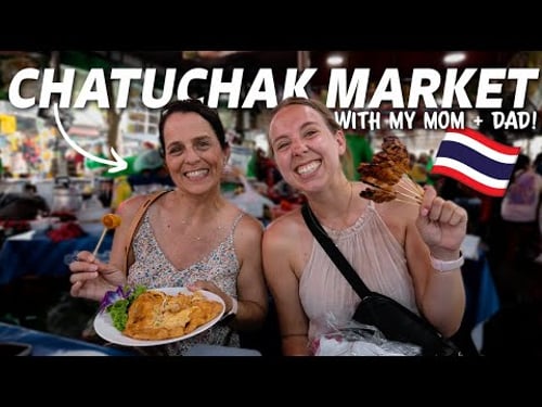 American Parents Shop at Thailand's Largest Weekend Market