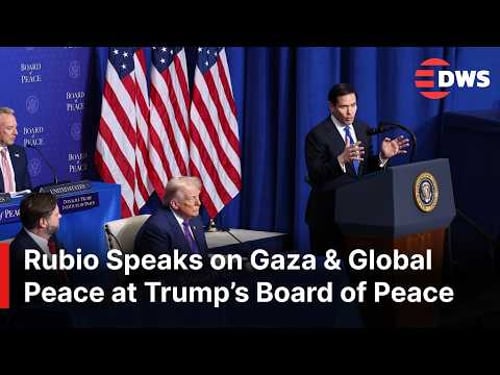 FULL SPEECH: U.S. Sec. Marco Rubio Speaks on Gaza & Global Peace at Trump’s Board of Peace | AC1E