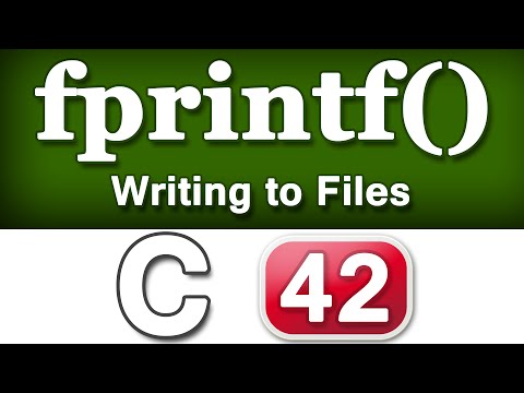 fprintf() File Handling Function C Programming Language Video Tutorial