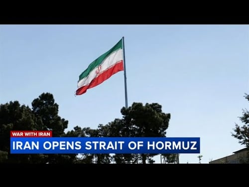 Trump and Iran’s top diplomat say the Strait of Hormuz is fully open